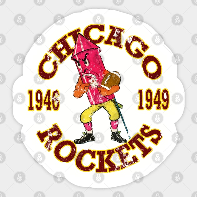 Chicago Rockets Sticker by retrorockit